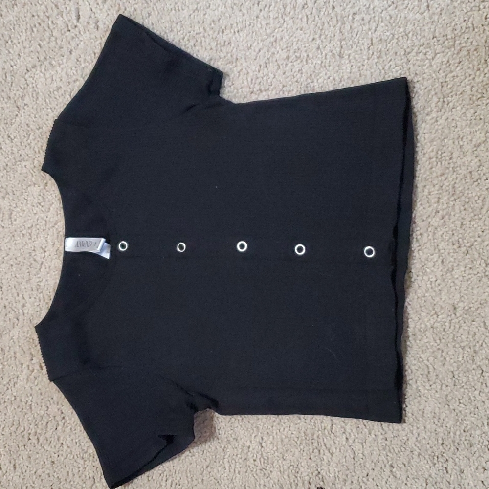Black crop top